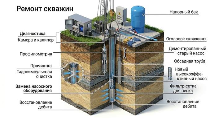 Ремонт скважин